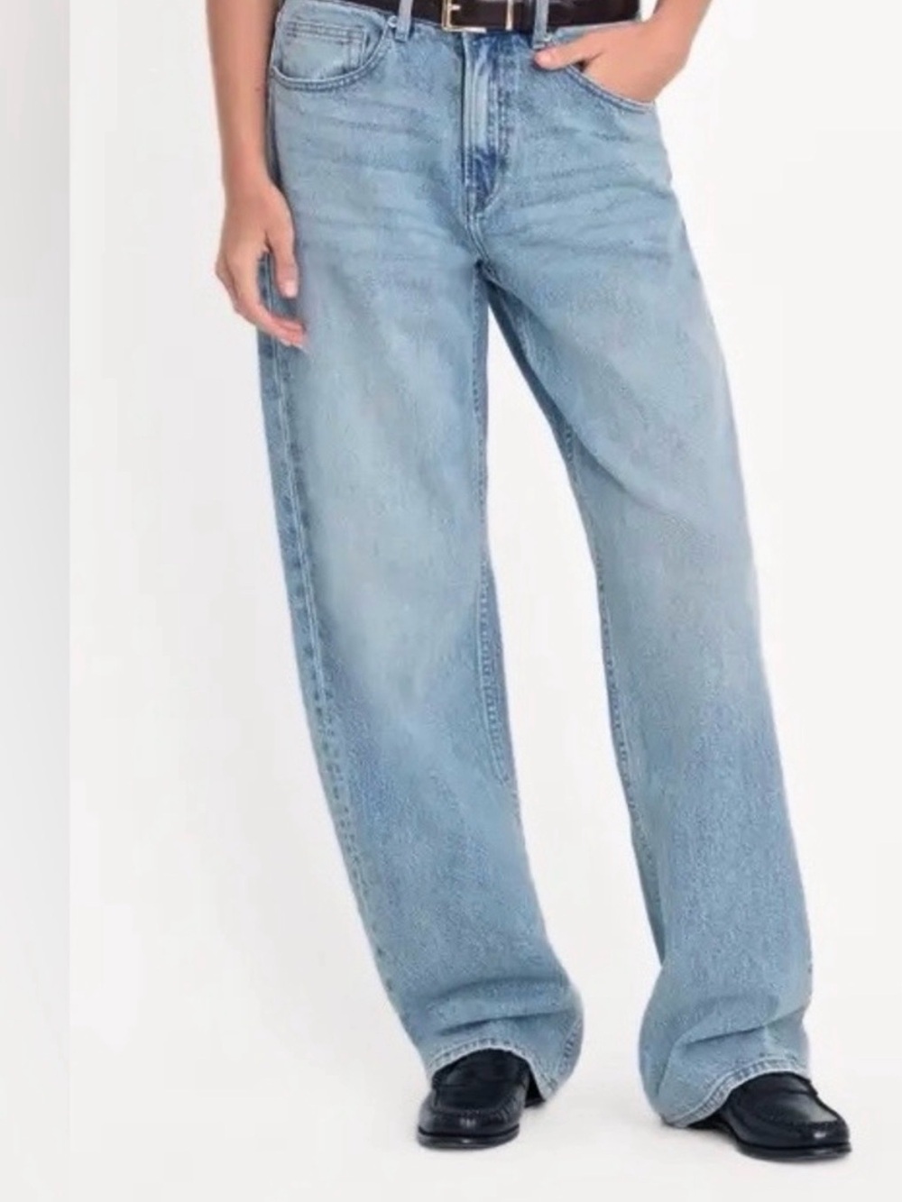 Good American Jeans Womens 26 2 Good 90s Relaxed Straight Leg
